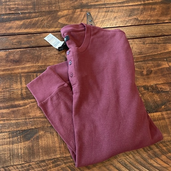 NWT men’s Henley thermal - Picture 6 of 6